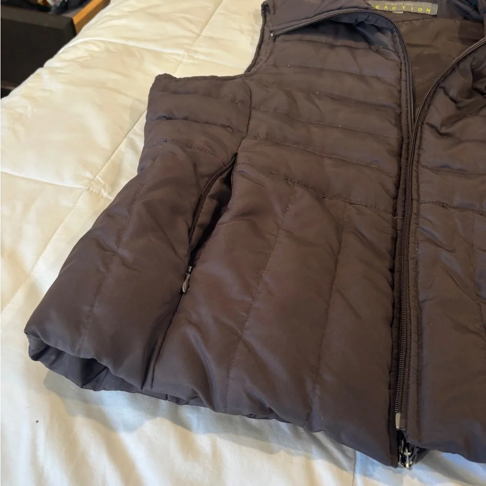 Kenneth Cole Reaction Dark Brown Puffer Vest